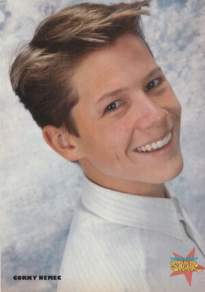 Corin Nemec teen magazine pinup white shirt Star mag