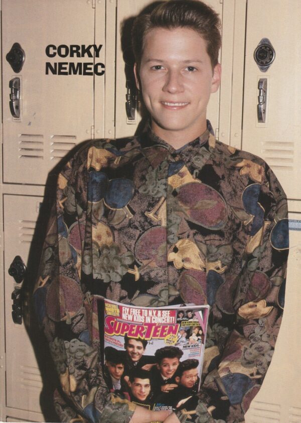 Corin Nemec teen magazine pinup clipping Superteen magazine lockers