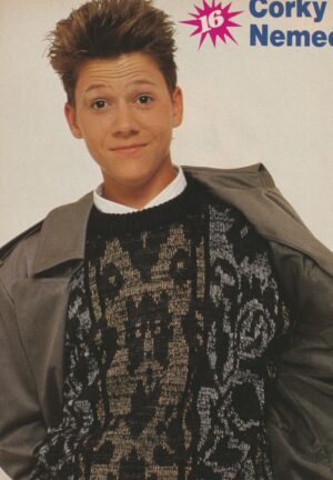 Corin Nemec Fred Savage teen magazine pinup open jacket 16 mag