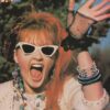 Cyndi Lauper Menudo teen magazine pinup clipping waving Bop