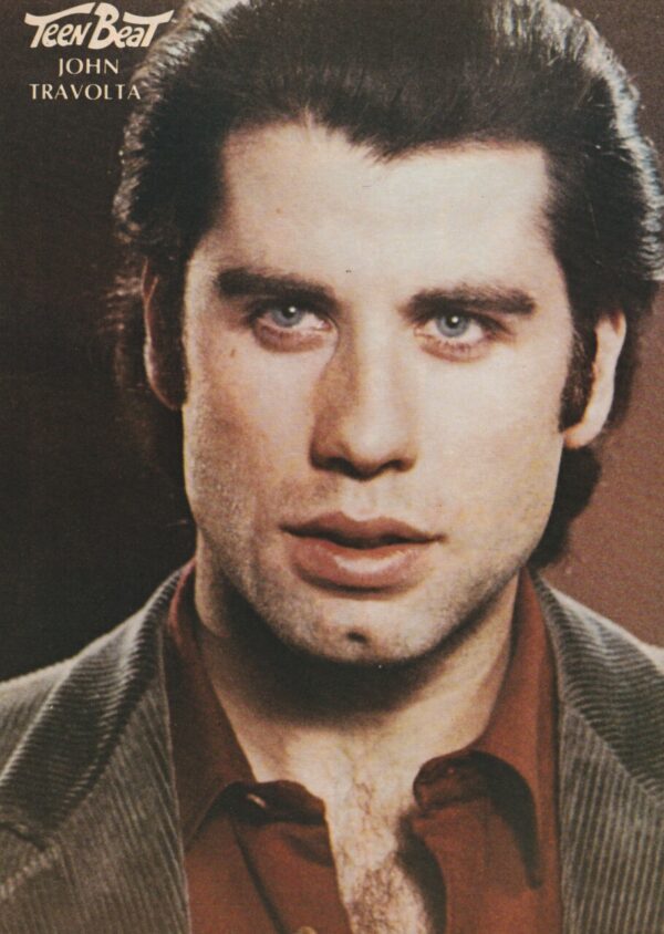 John Travolta teen magazine pinup cold stare Teen Beat