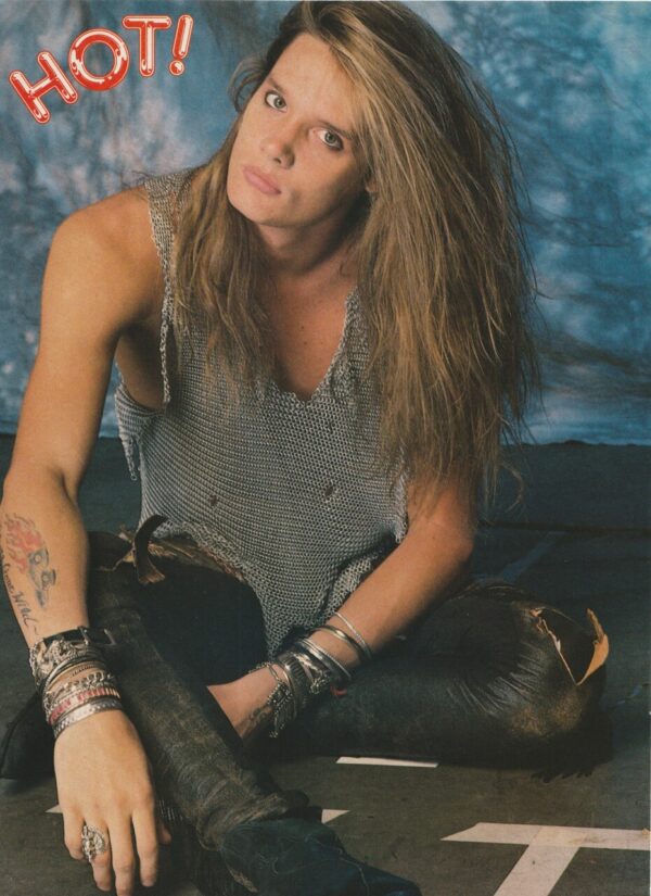 David Faustino Sebastian Bach Skid Row teen magazine pinup suit tie teen magazine pinup Hot - Image 2