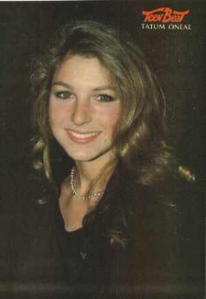 Tatum O'neal teen magazine pinup black shirt Teen Beat