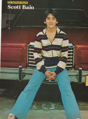 Scott Baio jeans red car long sleeved shirt pinup pix hot