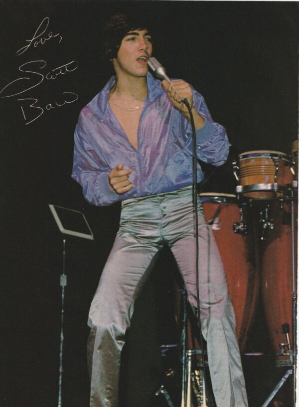 Scott Baio grey pants purple shirt stage tour legs Teen Machine HOT pinup