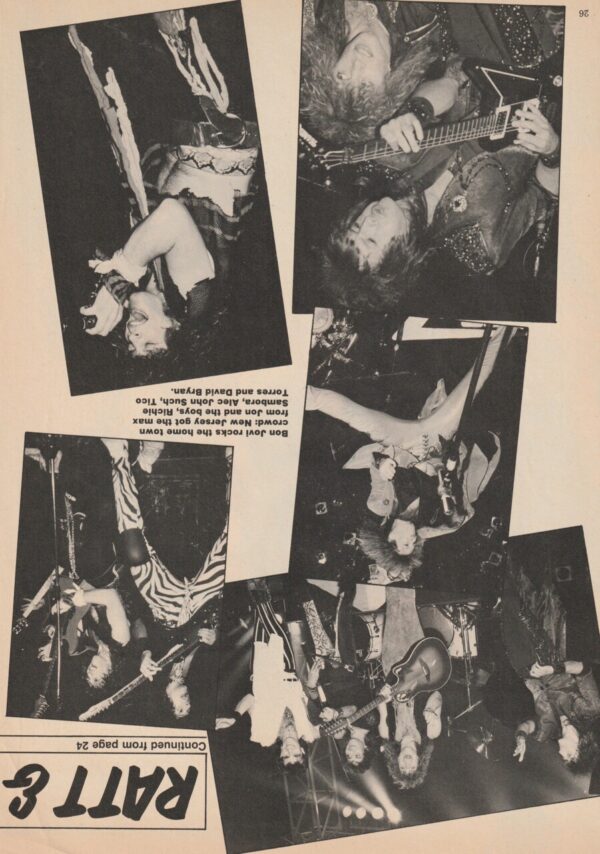 Stephen Pearcy Robbin Crosby Ratt teen magazine pinup - Image 2