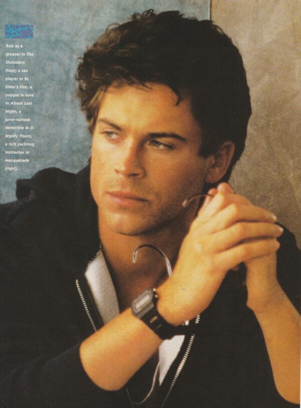 Rob Lowe  Alex Mcarthur teen magazine pinup Splice