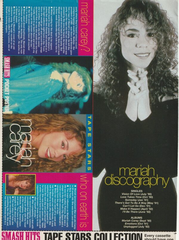 Mariah Carey teen magazine clipping Teen Machine hot - Image 2