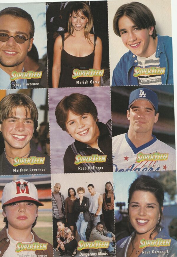 Austin O’brien Mariah Carey Andrew Lawrence teen magazine clipping Superteen - Image 2