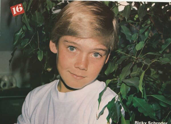 Ricky Schroder white shirt plants