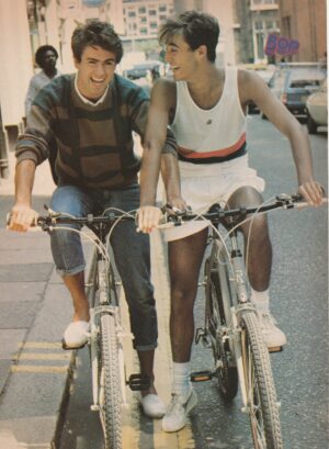 Ralph Macchio George Michael Andrew Ridgeley teen magazine pinup bike Bop