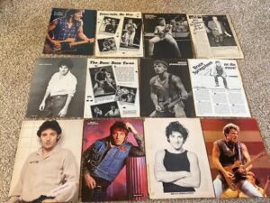 Bruce Springsteen teen magazine pinup clippings lot Teen Beat Bop Tiger Beat Pix