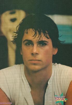 Rob Lowe Michael J. Fox teen pinup clipping wet hair Star muscles pix Teen Beat