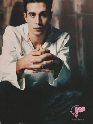 Freddie Prinze Jr teen magazine pinup white shirt open legs