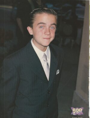 Frankie Muniz teen magazine pinup clipping suit and tie Bop child star