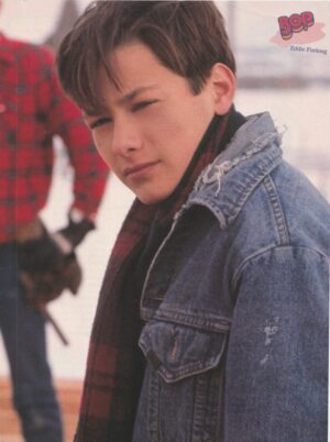 Edward Furlong teen magazine pinup jean jacket scarf teenager pix Bop