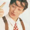 Edward Furlong teen magazine pinup clipping suspenders tie Japan double sided