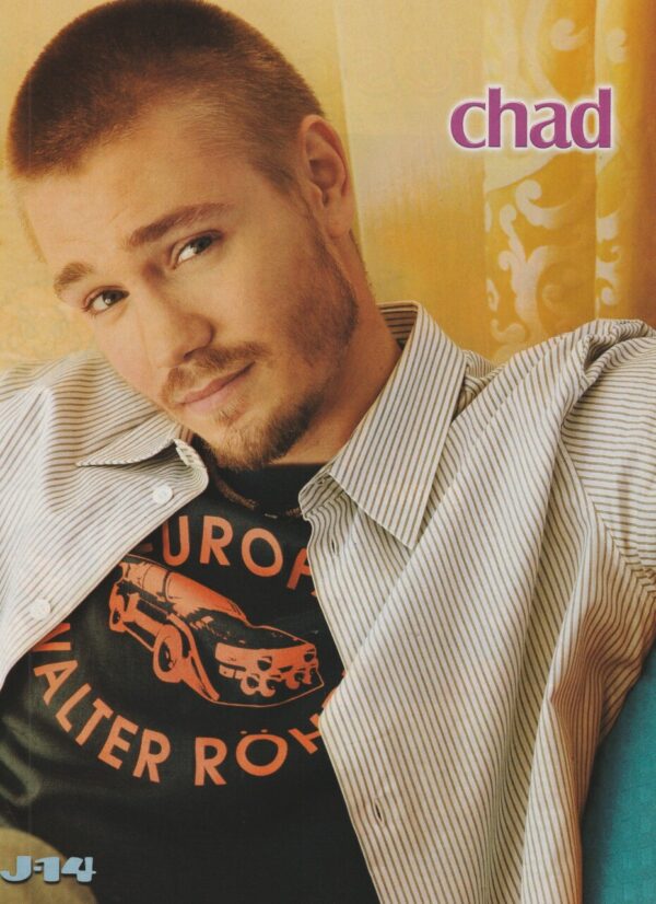 Chad Michael Murray teen magazine pinup shaved head