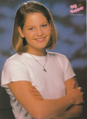 Candace Cameron Jamie Walters teen magazine pinup white shirt crossed arms Big Bopper