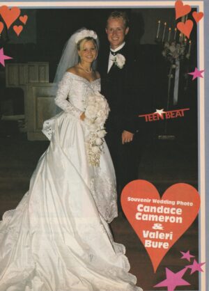 Candace Cameron Valeri Bure teen magazine pinup Wedding Day 90's actor