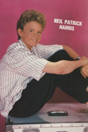 Neil Patrick Harris teen magazine pinup black slacks watch Teen Machine