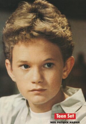 Neil Patrick Harris teen magazine pinup Teen Set close up younger days 80's