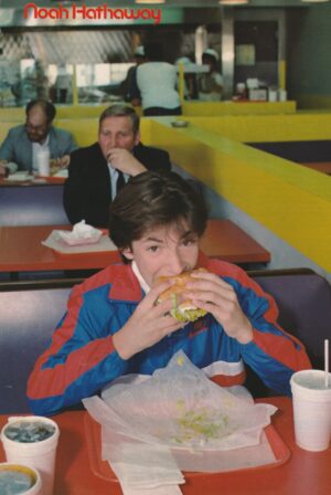 Noah Hathaway teen magazine pinup hamburger eating Japan teen idols