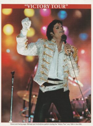 Michael Jackson teen magazine pinup stage tour Thriller