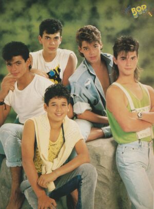 Menudo teen magazine pinup rocks barefoot Bop picture