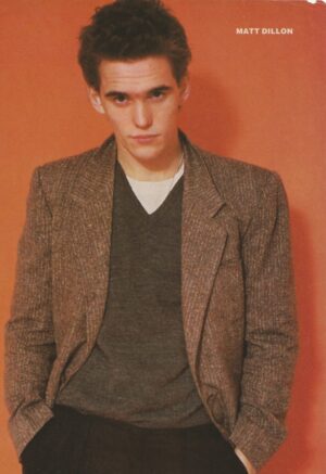 Matt Dillon teen magazine pinup clipping black pants hands in pockets Teen Machine