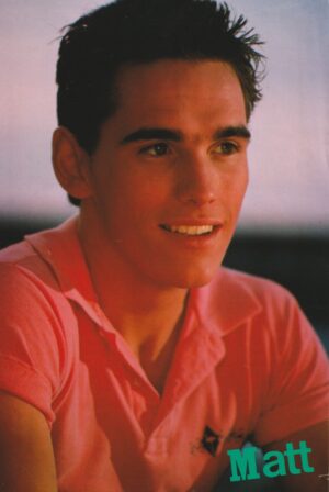 Matt Dillon Ralph Macchio teen magazine pinup pink shirt Japan pix