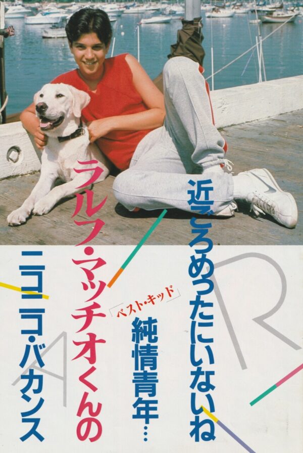 Matt Dillon Ralph Macchio teen magazine pinup pink shirt Japan pix - Image 2