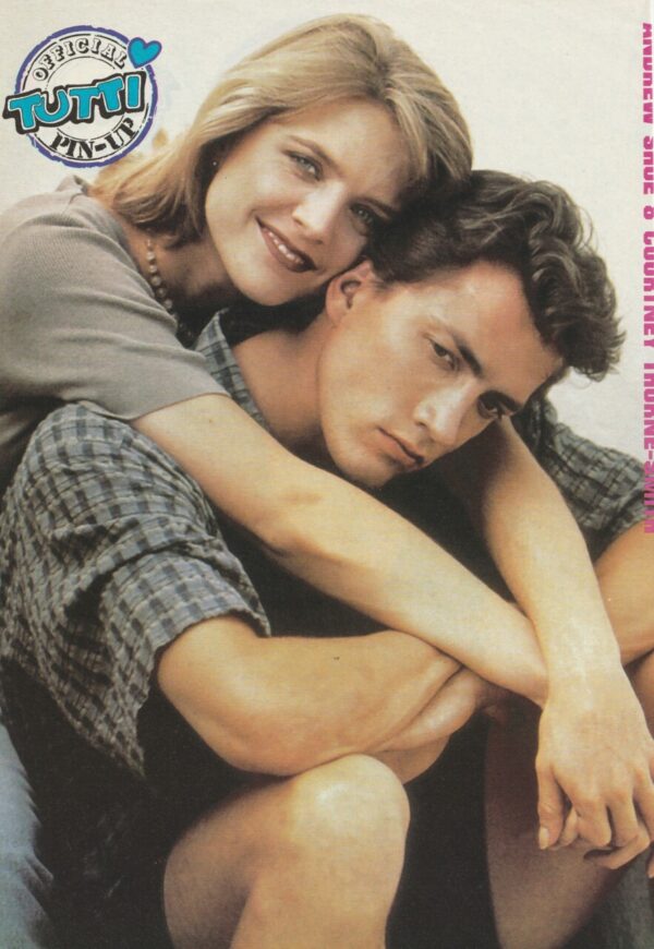 Mayim Bialik Andrew Shue Courtney Thorne Smith Melrose Plave teen magazine pinup Tutti Frutti 90's tv shows - Image 2