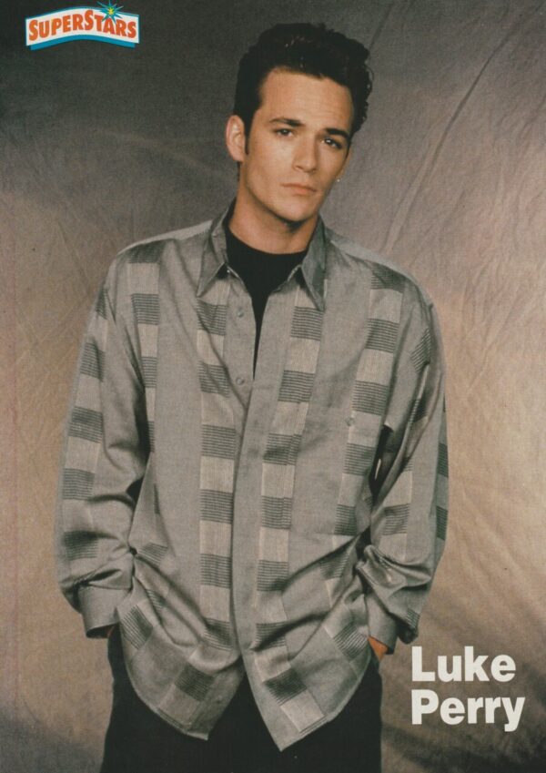 Luke Perry Color Me Badd teen magazine pinup Super Stars hat - Image 2