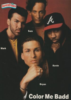 Luke Perry Color Me Badd teen magazine pinup Super Stars hat