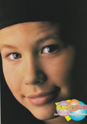 Jonathan Taylor Thomas teen magazine pinup headshot Superstars eyes lips JTT