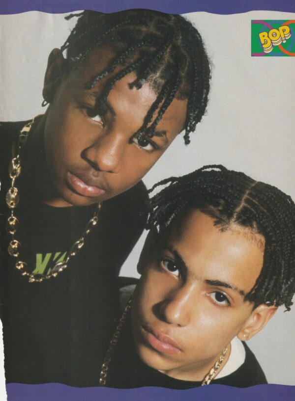 Kris Kross David Lascher teen magazine pinup close up rap guys Bop vintage