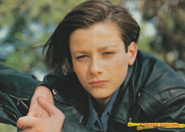 Edward Furlong teen magazine pinup leather jacket Teen Machine 90's pic