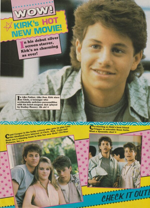 Jason Bateman Justine Bateman Kirk Cameron teen magazine pinup sister family Teen Beat - Image 2