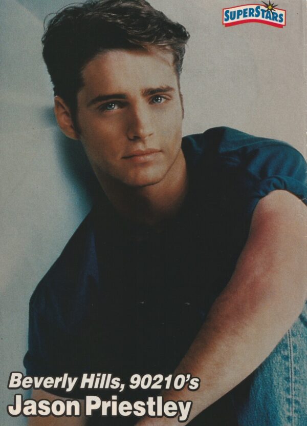 Jay Ferguson Jason Priestley teen magazine pinup leather jacket Superstars teen idols - Image 2