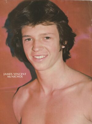 Jimmy Mcnichol teen magazine pinup shirtless head shot picture pix Teen Machine