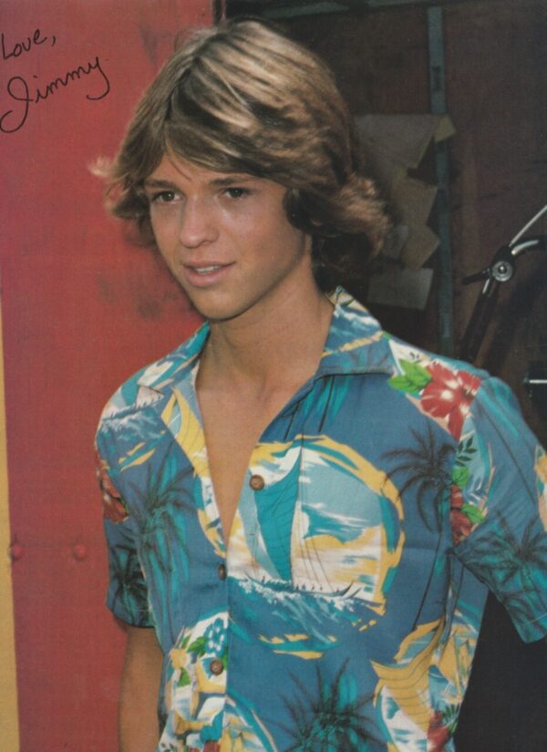 Jimmy Mcnichol teen magazine pinup beach shirt Teen Machine pix picture clipping