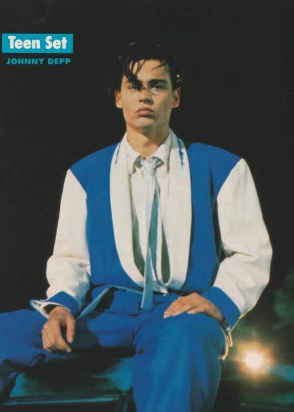 Jay Ferguson Johnny Depp teen magazine pinup blue pants on a car Teen Set hot