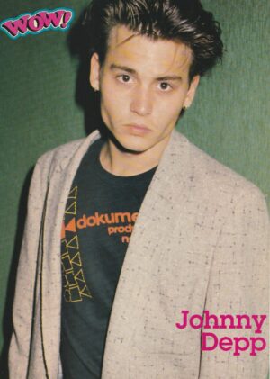 Johnny Depp teen magazine pinup eyes Wow teen actor pix