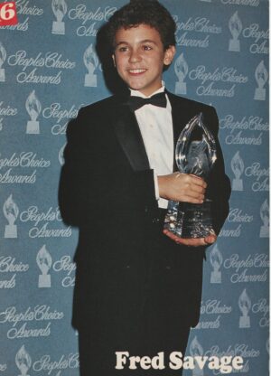 Fred Savage teen magazine pinup People's Choice Awards show 16 mag pix child star