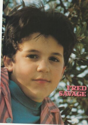 Fred Savage teen magazine pinup trees headshot teen idols actor pix