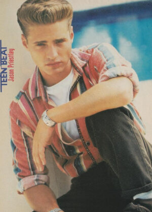 Joey Lawrence Jason Priestley teen magazine pinup clipping Teen Beat stage 90210