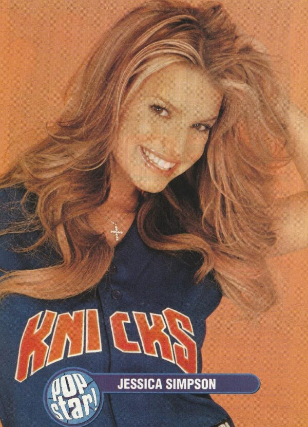 Jessica Simpson teen magazine pinup clipping Knicks shirt vintage Pop Star pix