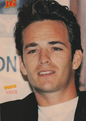 Luke Perry teen magazine pinup clipping 8x10 close up Beverly Hills 90210 16 mag