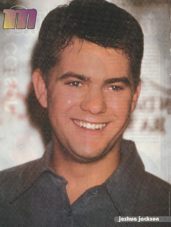 Joshua Jackson teen magazine pinup clipping 8x10 Dawson's Creek blue shirt M